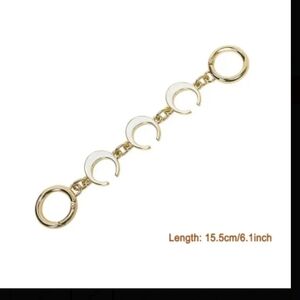 Shoulder Bag or handbag extender Cresent shape 6.1" long